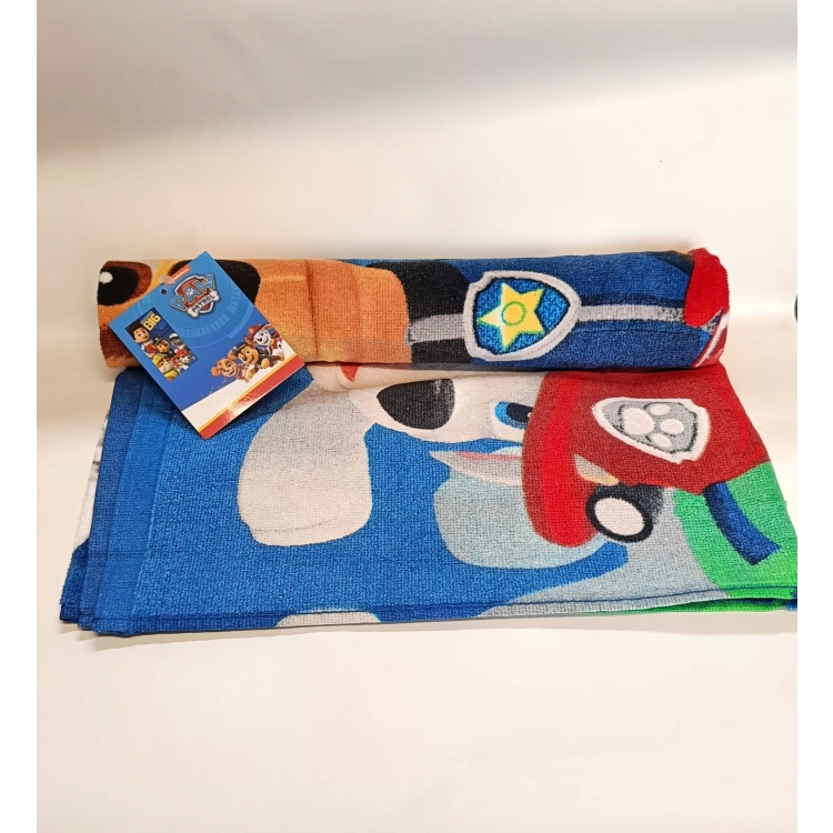 Ręcznik Kąpielowy z Disney 75x150 - Psi Patrol niebieski